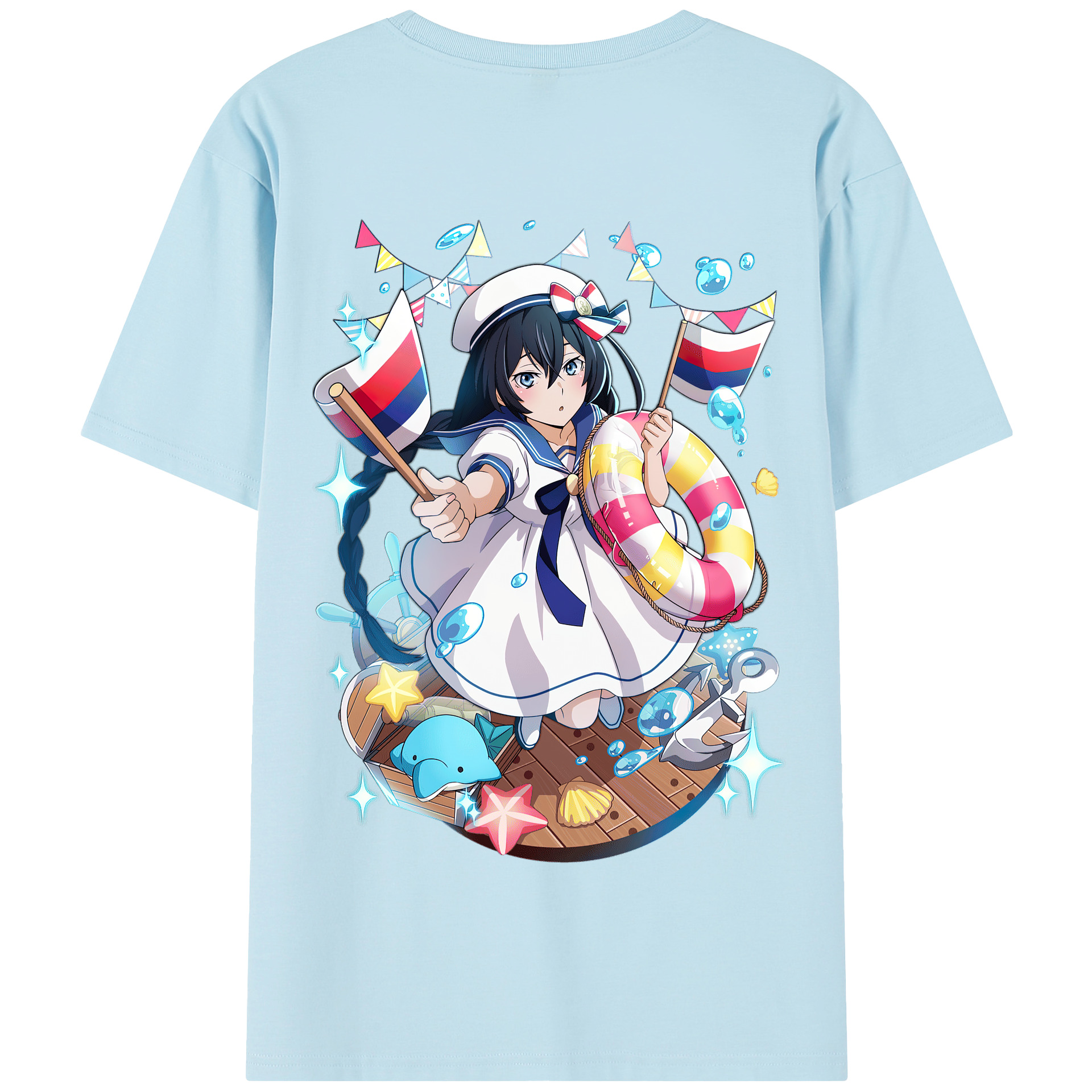 （画像用） 文豪ストレイドッグス Bungo Stray Dogs 綿100％半袖Tシャツ（背面プリント）